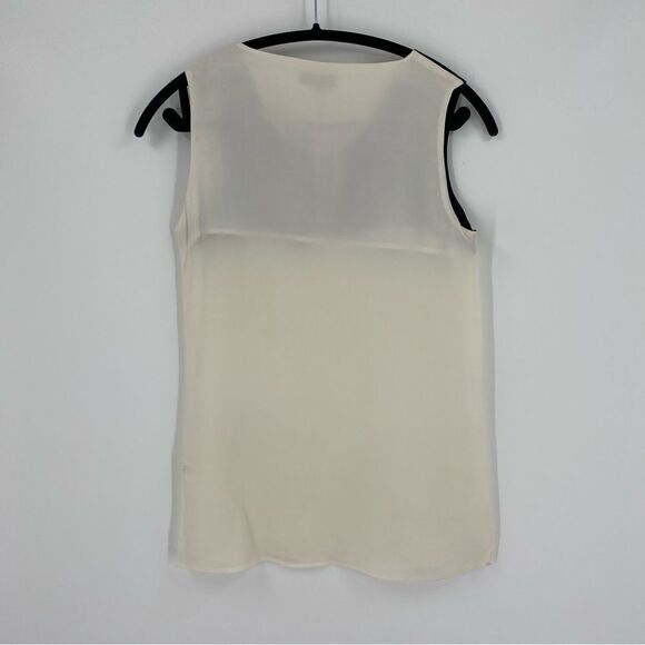 Network Women’s V Neck Sleeveless Chiffon Color Block Blouse size XS - Picture 5 of 5